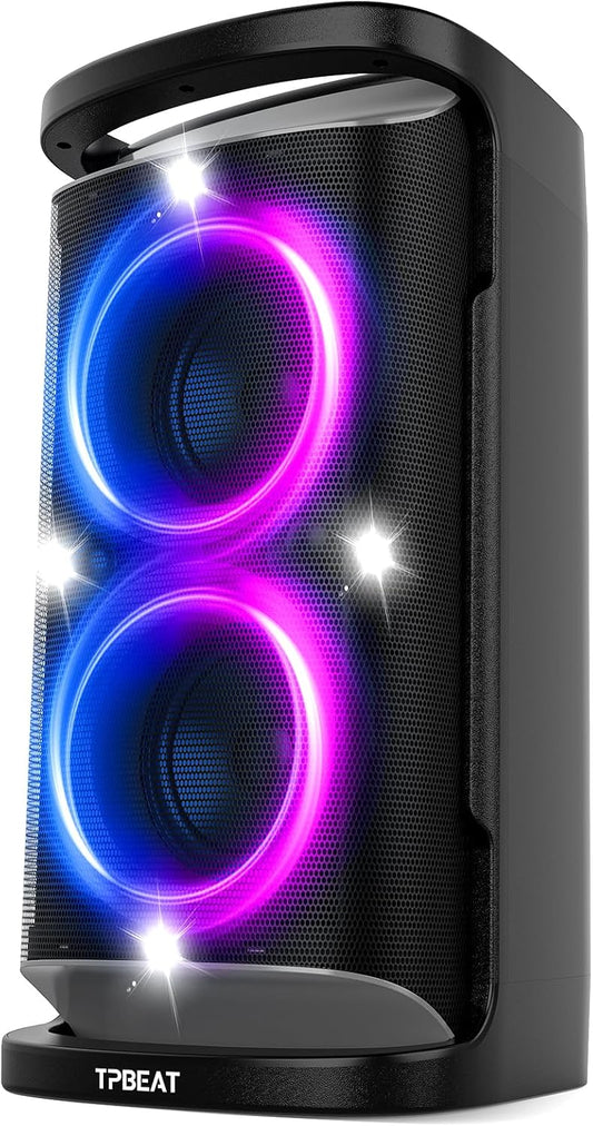 Portable Bluetooth Speaker: 160W Peak Powerful Loud Sound Deep Bass Wireless Boombox Large