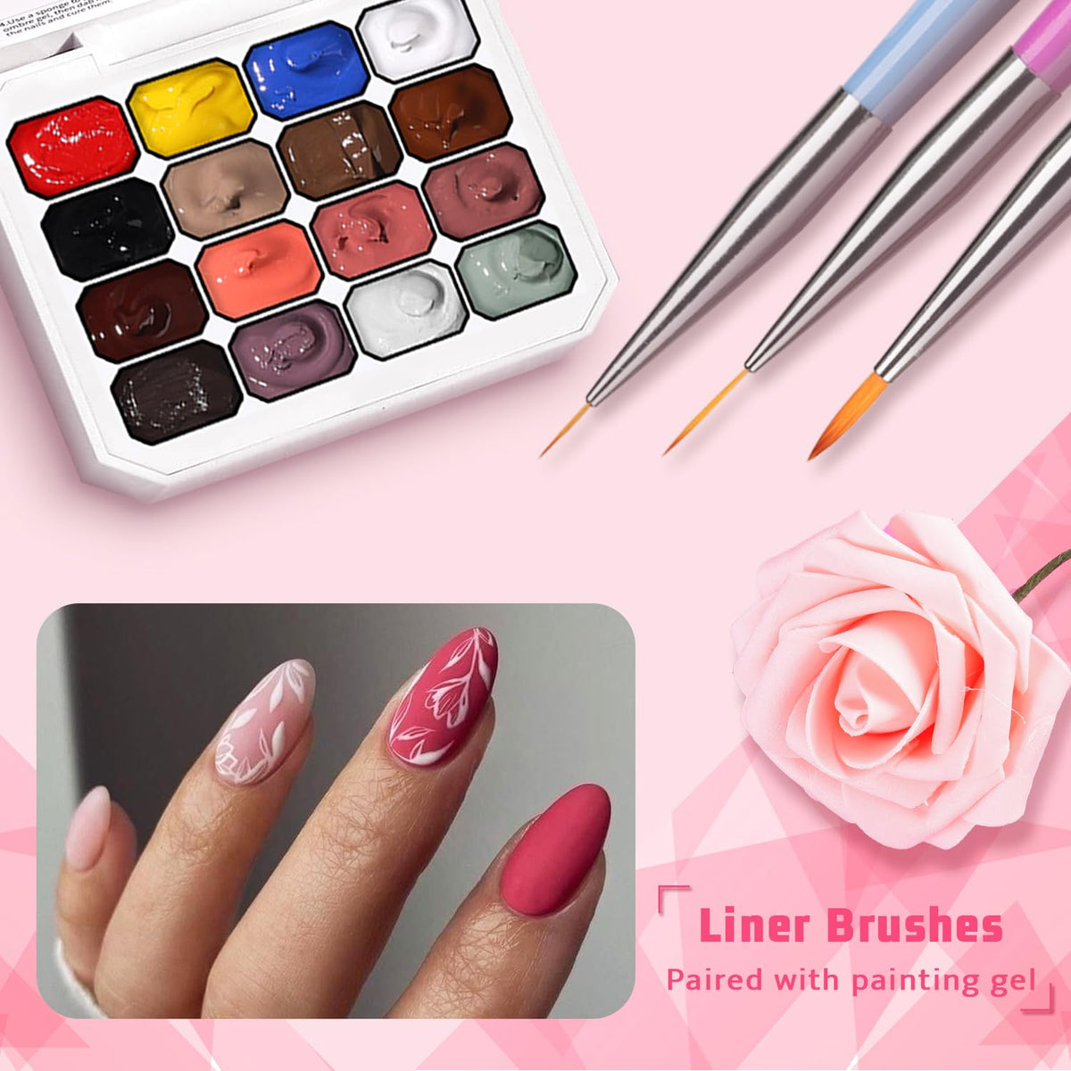 Sponge Pat Paint Nail Gel, Ombre Nails Gradient Gel Nail Blush Blooming Aura Nails Drawing Stripper