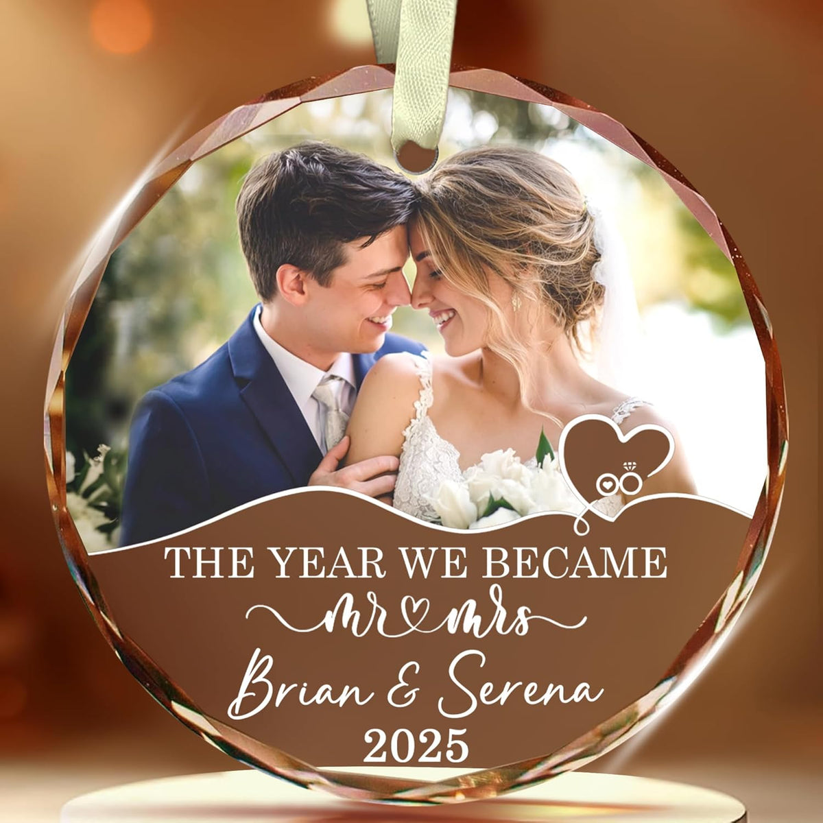 Personalized Our First Christmas As Mr Mrs Christmas Ornament - Wedding Gifts For Couples Married