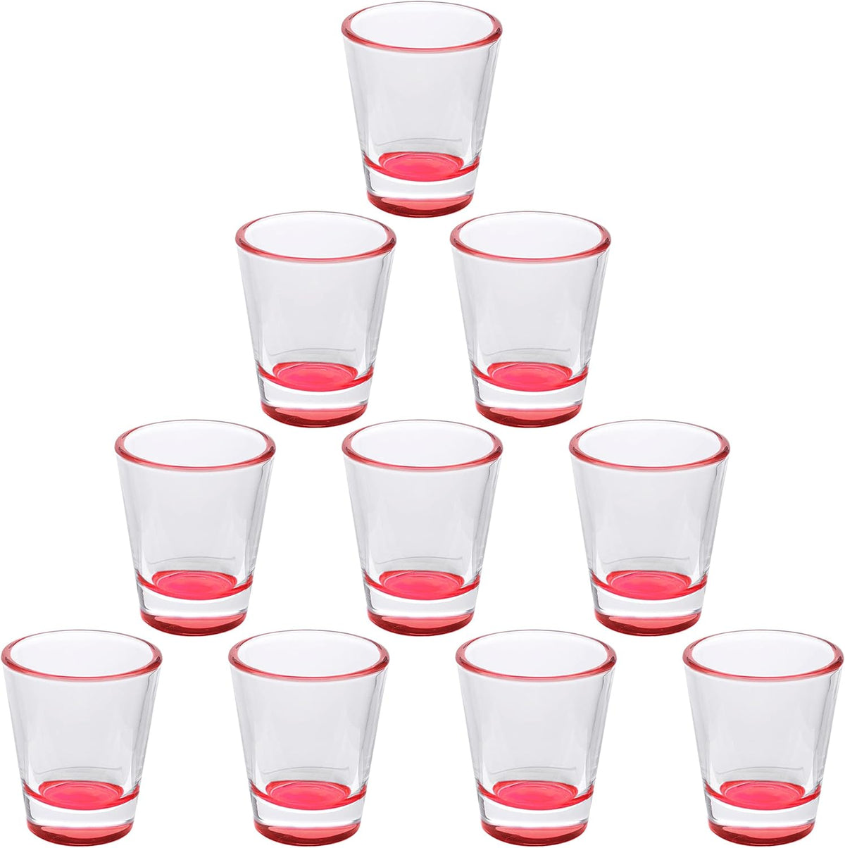 DISCOUNT PROMOS Shot Glasses Set 1.75 oz. Set of 10 Bulk Pack, Wedding Favor, Birthday Party