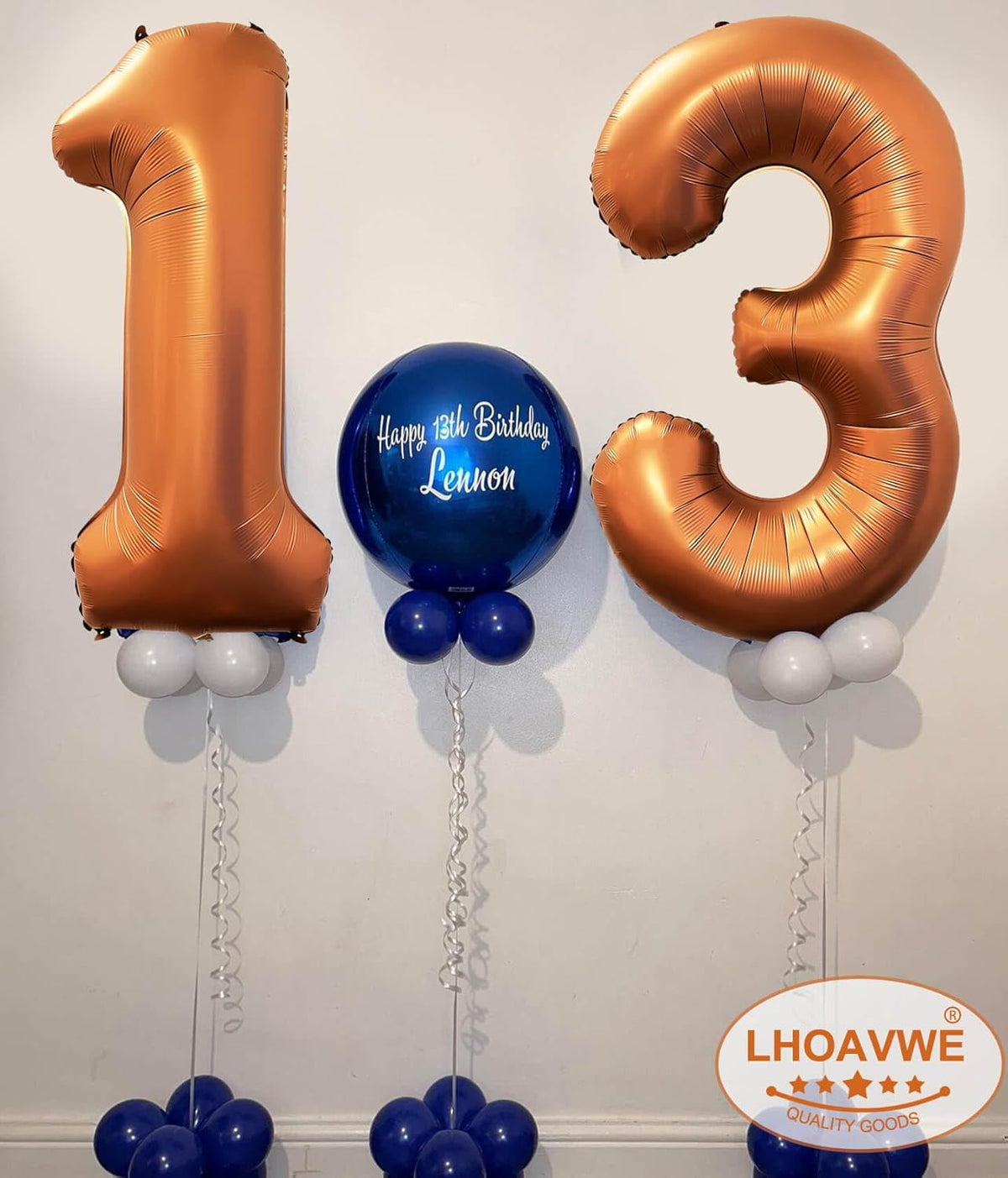 Number 15 Orange Balloons 40 Inch Giant Foil Helium for 15th Birthday Party Supplies 51st