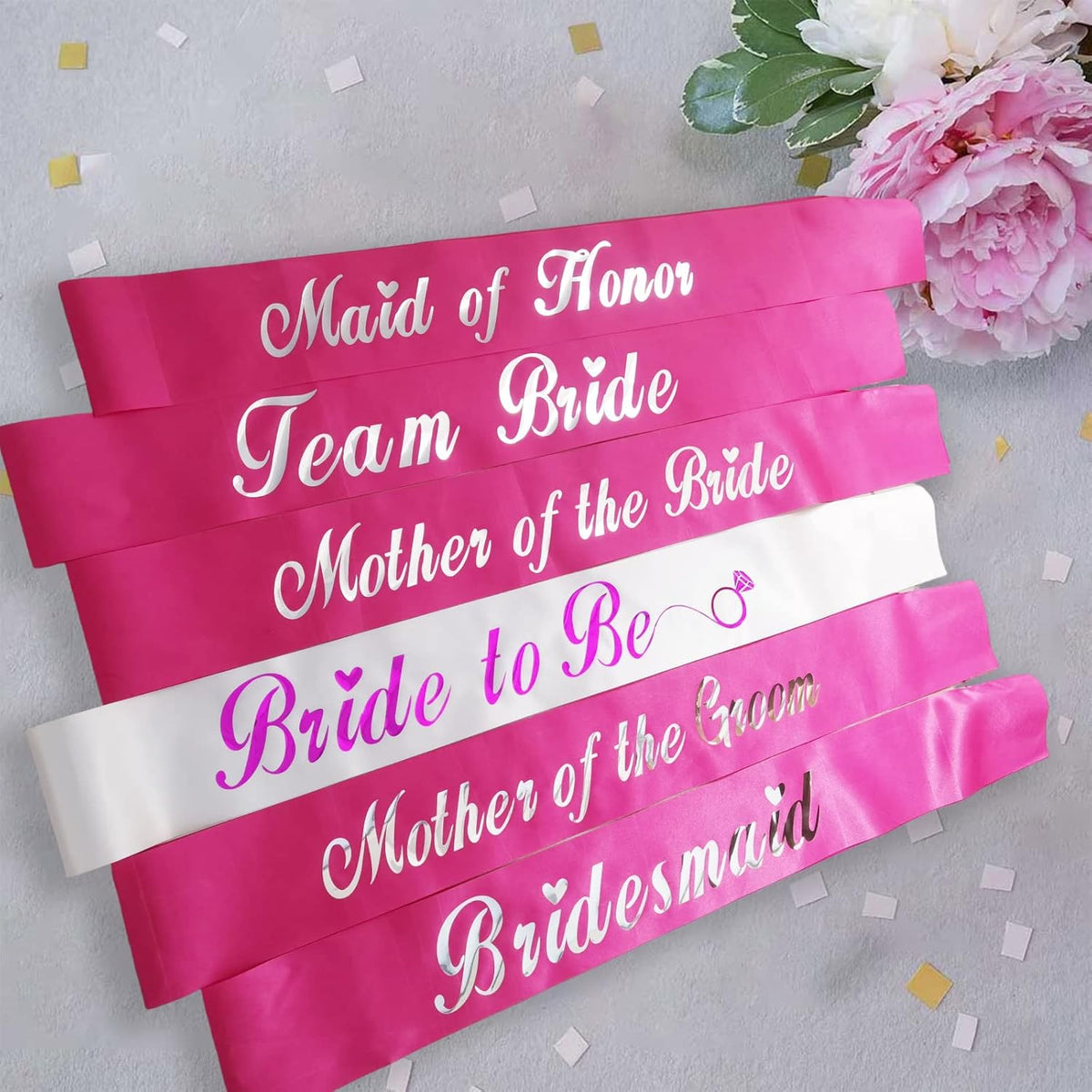 KETAOO Maid of Honor Sash, Maid of Honor Lace Sash for Bridal Shower Favors Engagement or Wedding