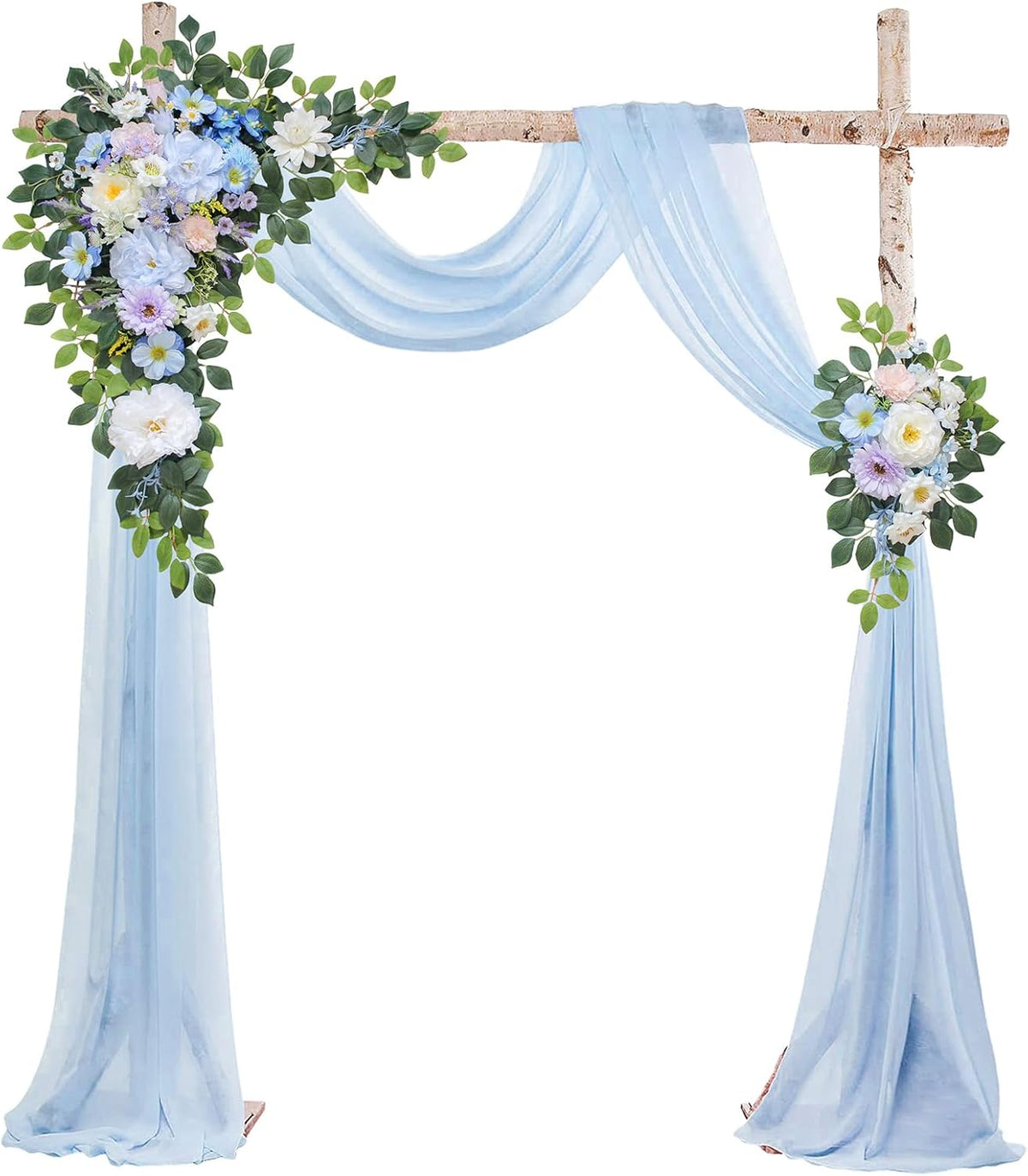 Wedding Arch Flowers Kit,Artificial Flower Arch Decor (Set of 3),2pcs Artificial Flower Arrangement