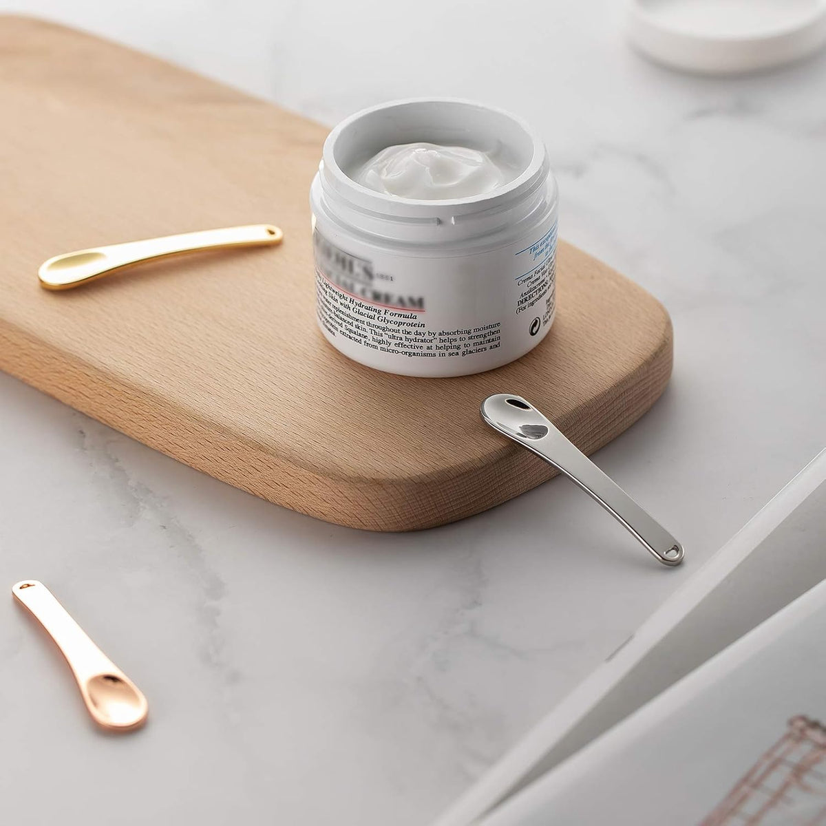 Tekson 6 Pieces Metal Cosmetic Skincare Spatula, Mini Mask facial Reusable Scoop, Makeup Beauty