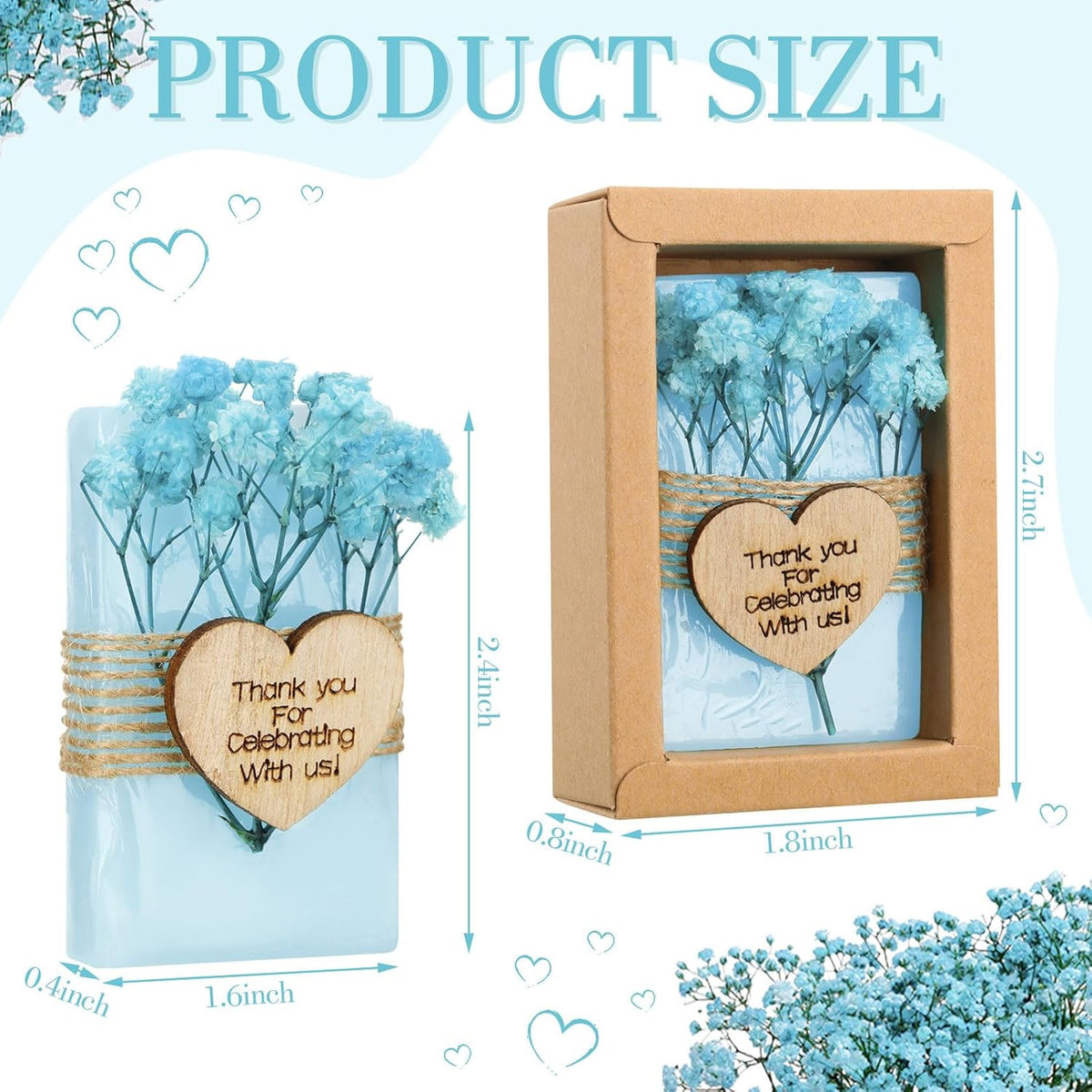 Demissle 30 Pcs Mini Scented Soap Wedding Party Favors Gifts Baby Shower Bridal Shower Handmade