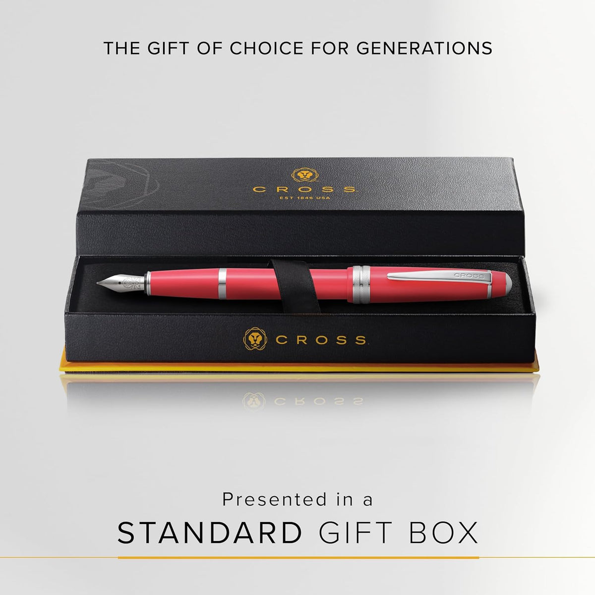Cross Bailey Light Refillable Fountain Presented in a Everyday Gift Box - Medium Point, Black Ink
