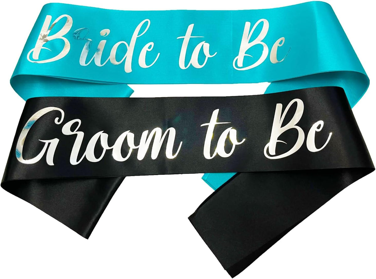 Bride to Be Sash and Groom to Be Sash, Bachelorette Party Supplies Engagement Party Favors, Bridal