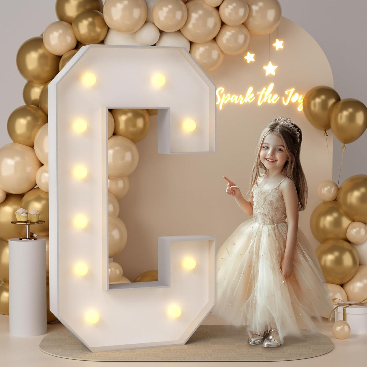 JoyMuse 4FT Marquee Light Up Letters for Marry Me Proposal Decorations Big 4FT Letters with Lights