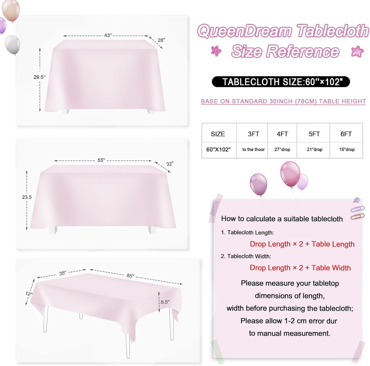 QueenDream Iridescent White Sequin Tablecloth 60 x102 Inch Mermaid Rectangle Tablecloth Overlay for