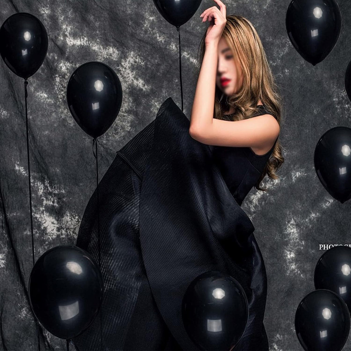 KAWKALSH Black Balloon Arch Kit 111Pcs 18 12 5 Inch Latex Party Balloons Garland for Birthday Baby