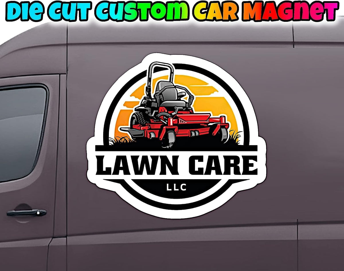 Personalized Car Magnet Sign | Customized Logo for Your Car Van Truck | Advertise Your Business |