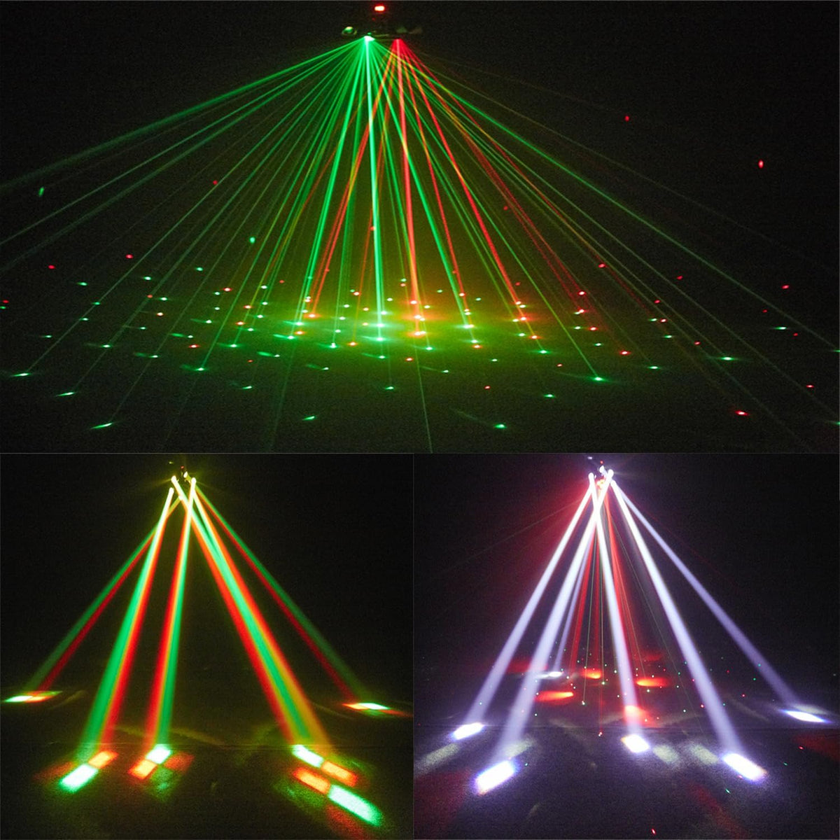 Moving Head Dj Lights for Parties, Stage Light 6-in-1 LED RGBW 6 Arms DJ Lights for Parties Support