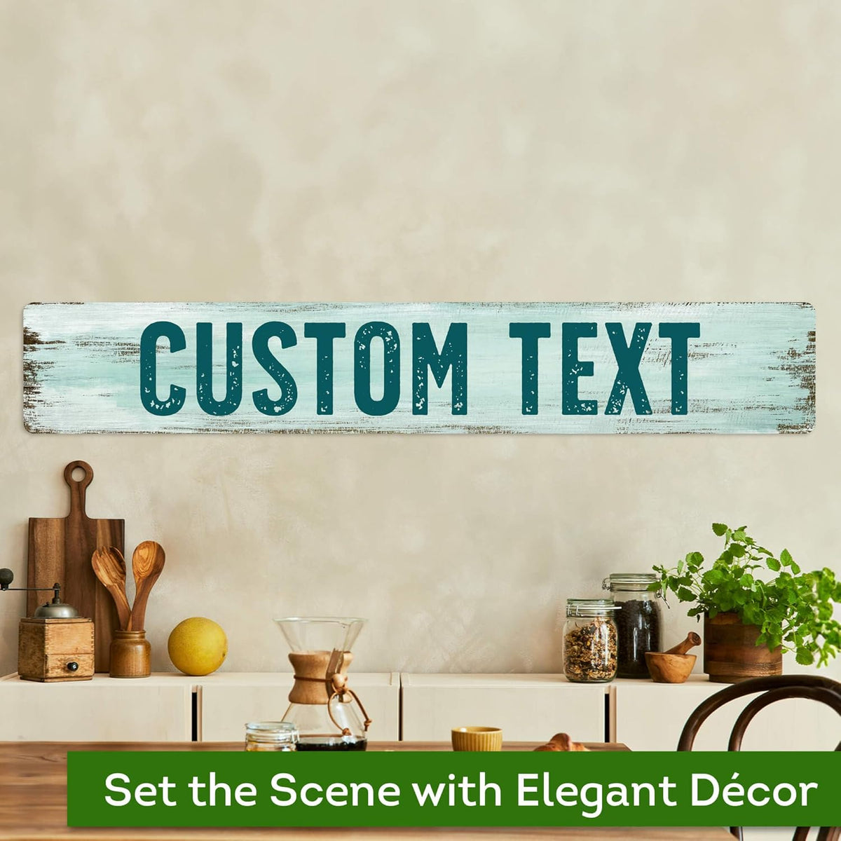 Custom Sign, Custom Street Sign, 11 Font Colors, 13 Font Styles, 4 Hole Options, 22 Sizes, 6x36