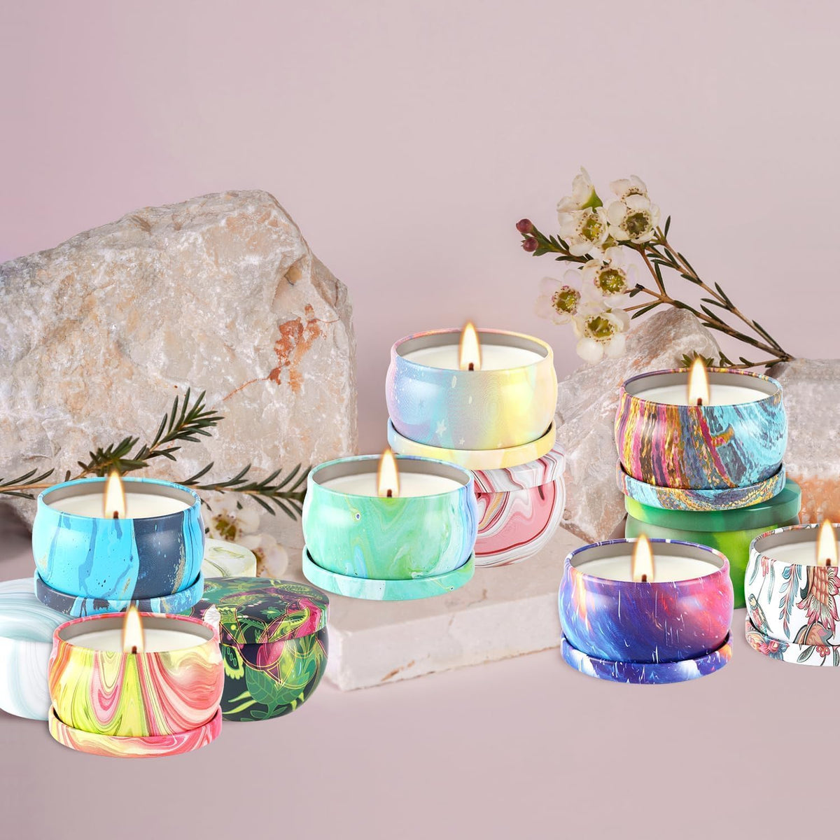 36 Packs Scented Candles Gift Set, Fragrances Candle for Women, 2.5 OZ Portable Jar Candle for for