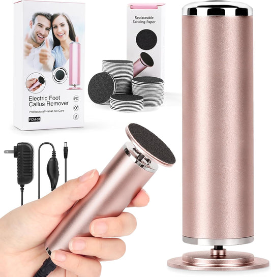 Electric Foot File Remover Callus: Profesional Pedicure Tool for Callus Remover - Adjustable Speed