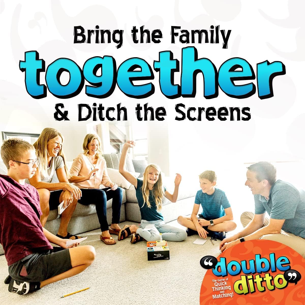 Inspiration Play Double Ditto - a Hilarious Award-Winning Family Party Game for 4-20 Players (Ages