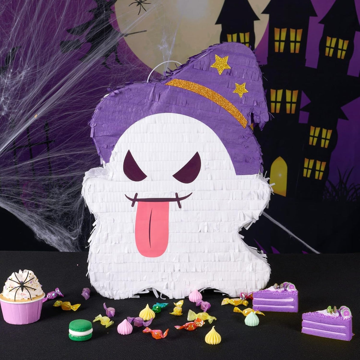WERNNSAI Halloween Ghost Pinata - Halloween Ghost Party Games Decorations for Kids Baby Hallo-ween