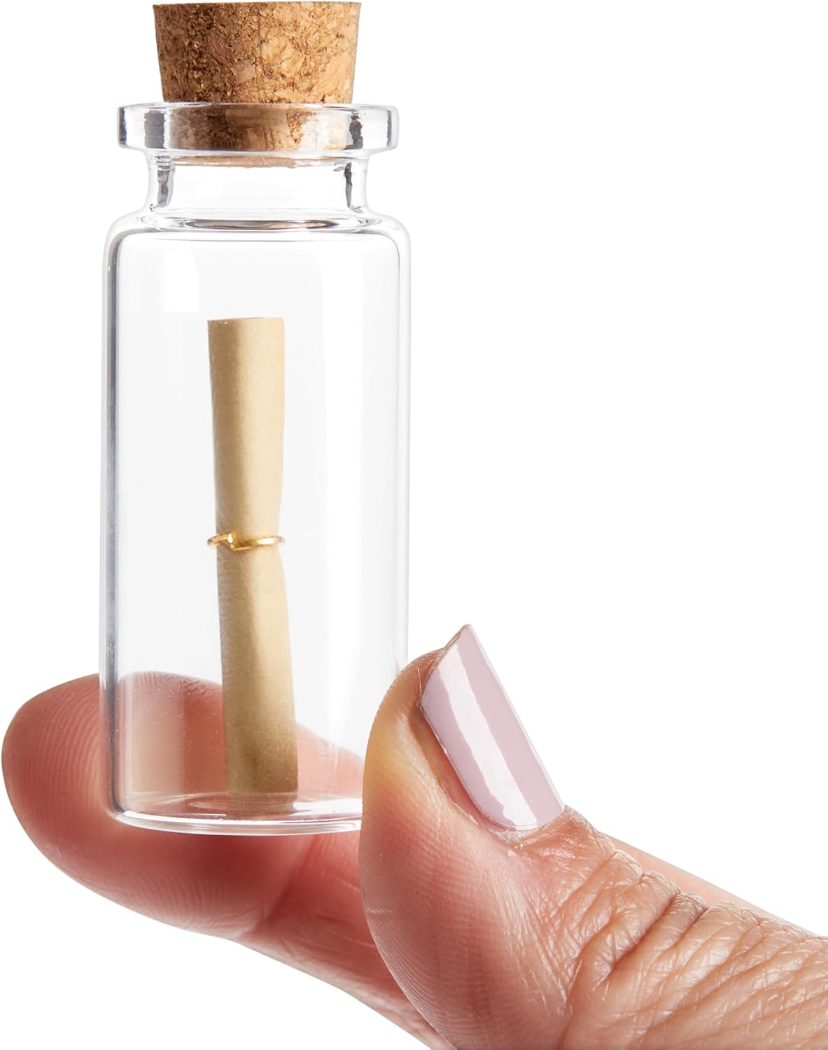 Bright Creations 48 Pack 10ml Create A Message In A Bottle Kit, Bulk Small Glass Cork Bottles with