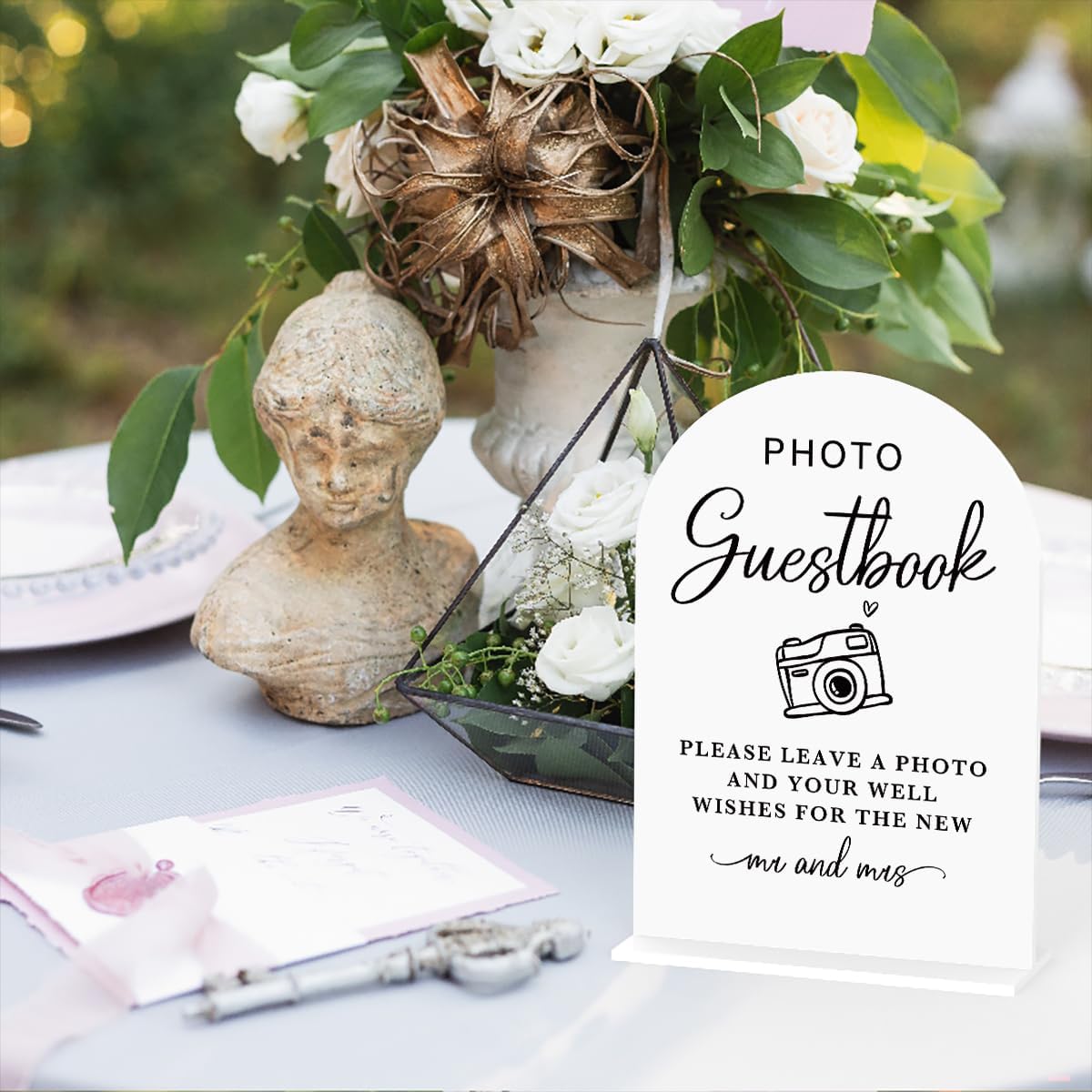 Acrylic Wedding Sign Photo Guestbook Sign for Wedding Wedding Signs for Ceremony Modern Calligraphy