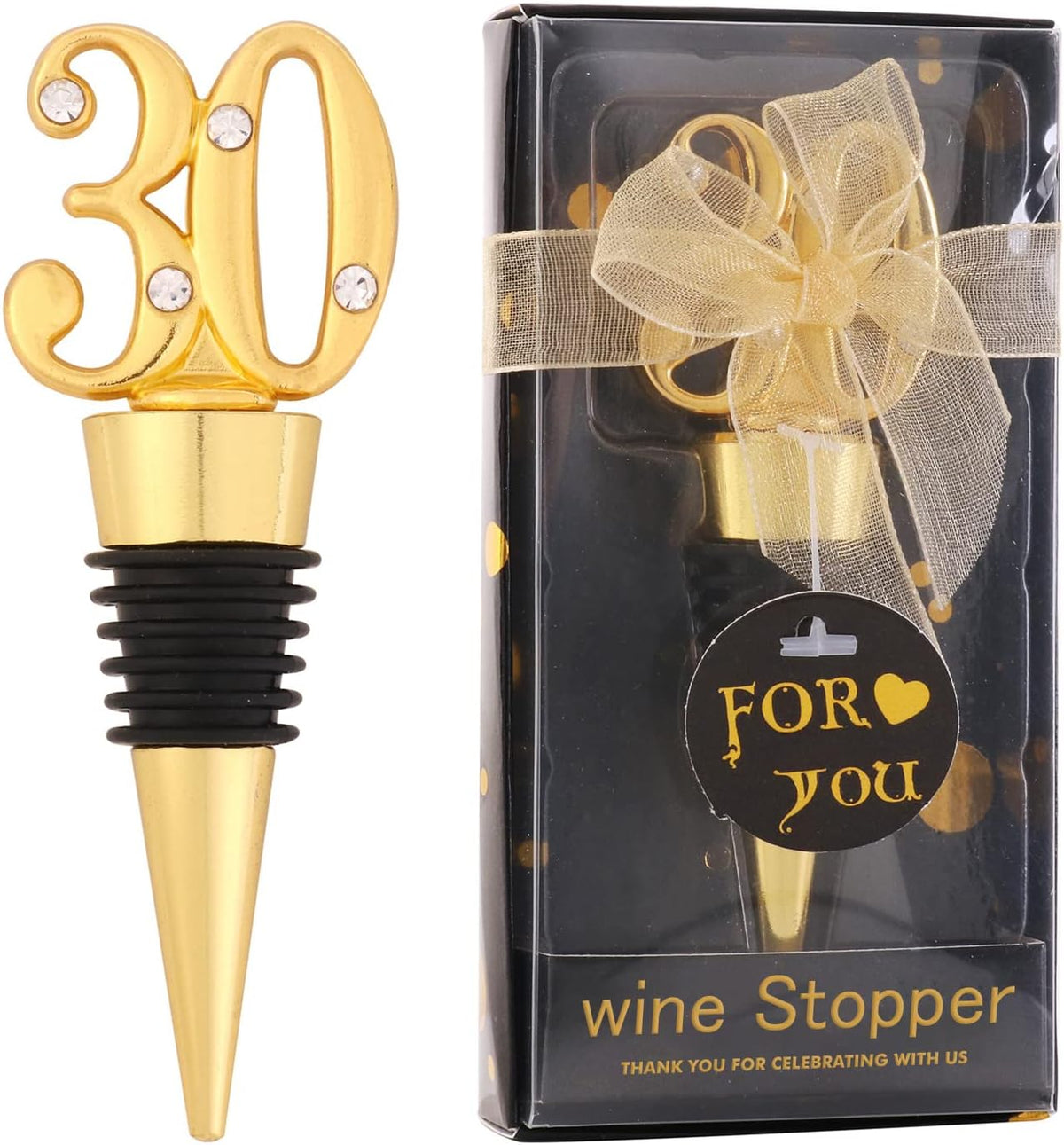 12 Pack 30 Birthday For Guests Wine Cork Beer Wine Cork champagne Bottle With Gift Box For Wedding