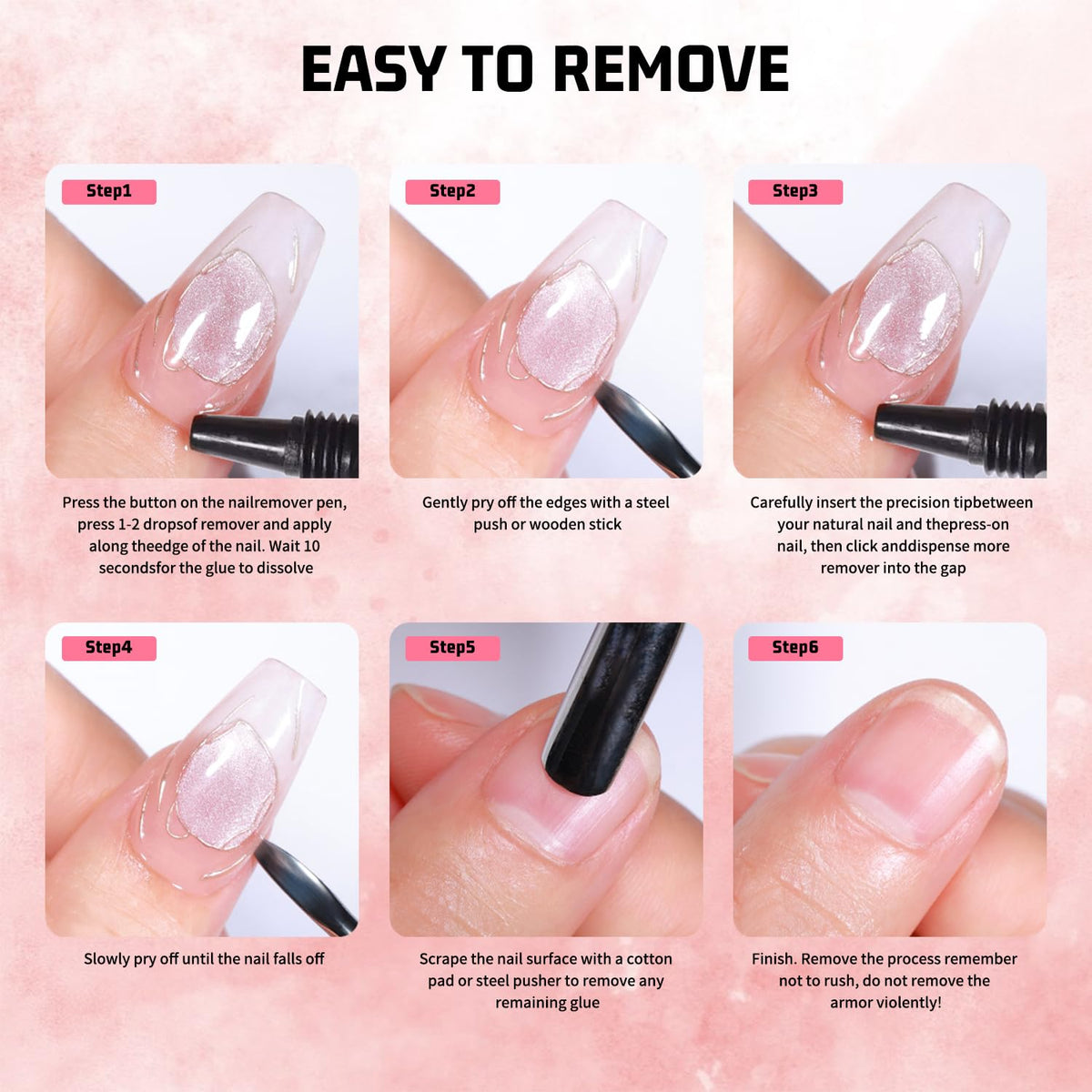 2Pcs Semi Solid Nail Glue for Press On Nail, No Need for UV Lamp Super Strong Nail Glue Quick