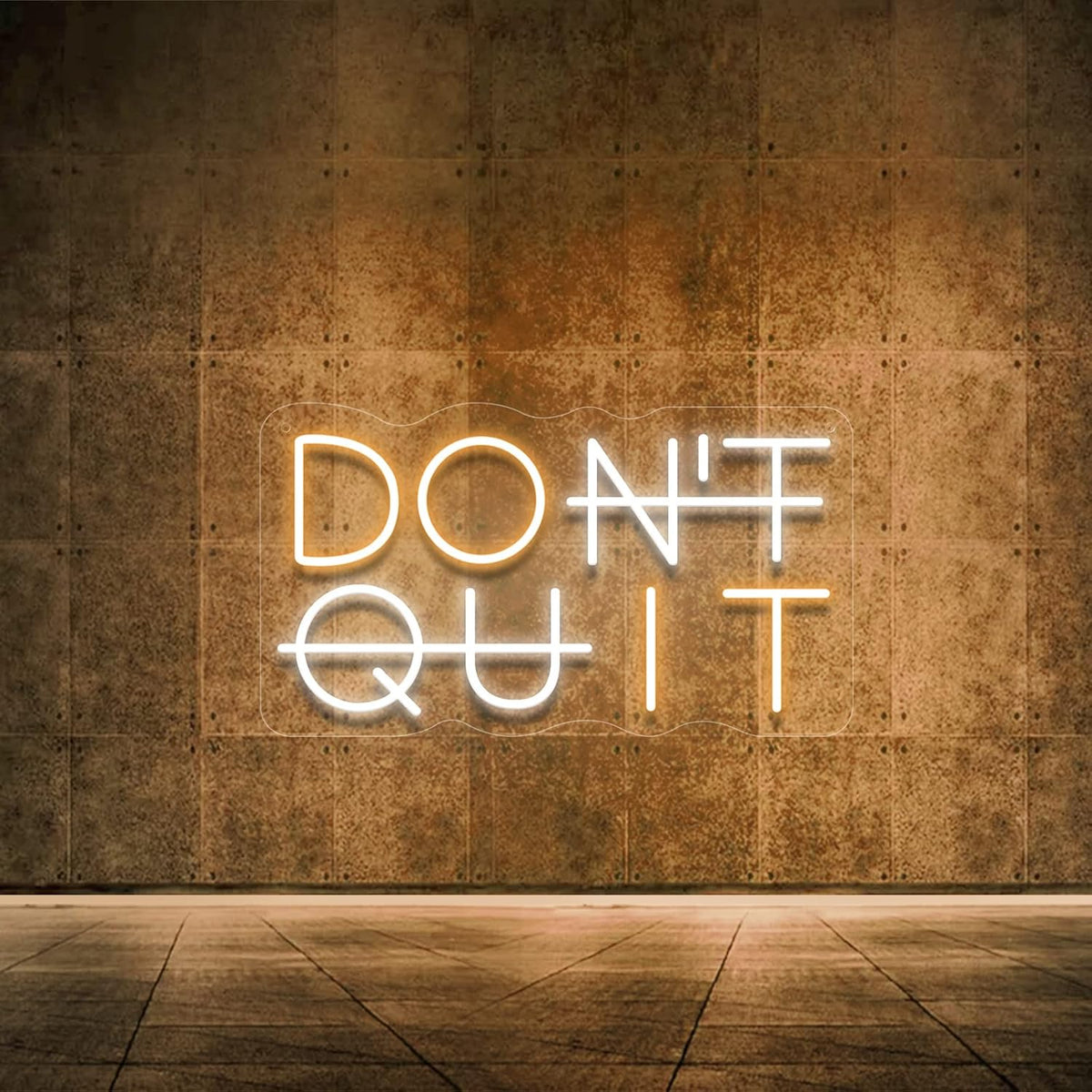 Don't Quit LED Neon Sign for Wall Decor, DO IT Neon Lights Party Decorations, USB Powered Switch