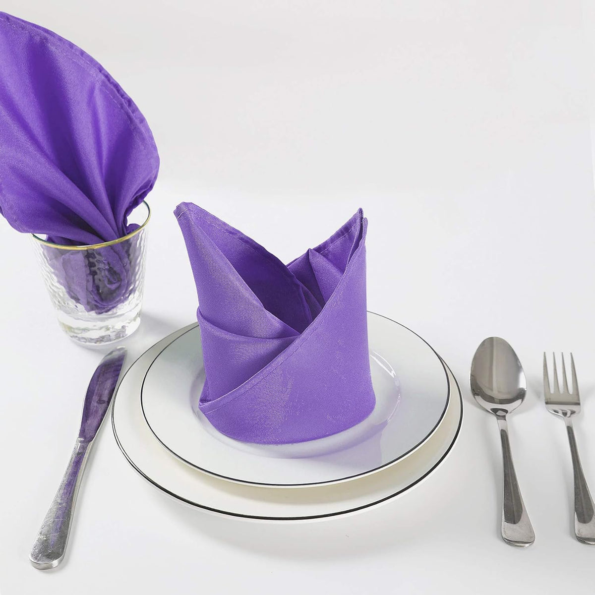 Cloth Napkins 20x20 inch Washable Polyester Dinner Napkins Soft Table Napkins for Wedding Party