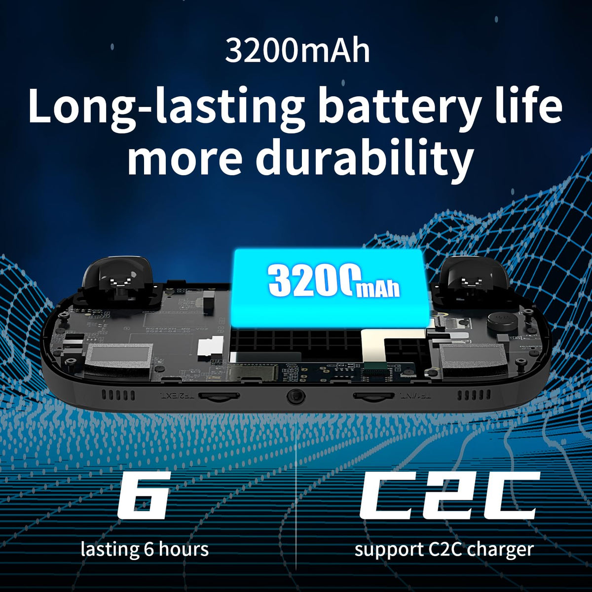 RG40XX H Handheld Game Console RG40XXH Retro Gaming Console 4.0'' IPS Screen with 64G TF Card