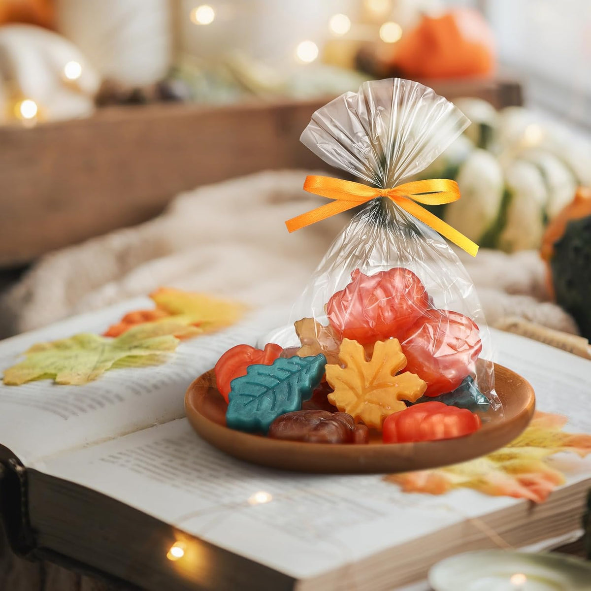 200g Autumn Theme Decorative Soap Fall Baby Shower Favors Halloween Thanksgiving Decor Pumpkin