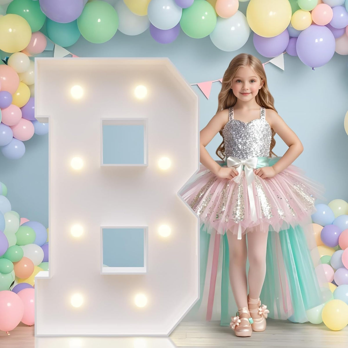 JoyMuse Marquee Letters 3 Feet Tall, Light Up Letters 3FT with Lights, Large Letters for Party