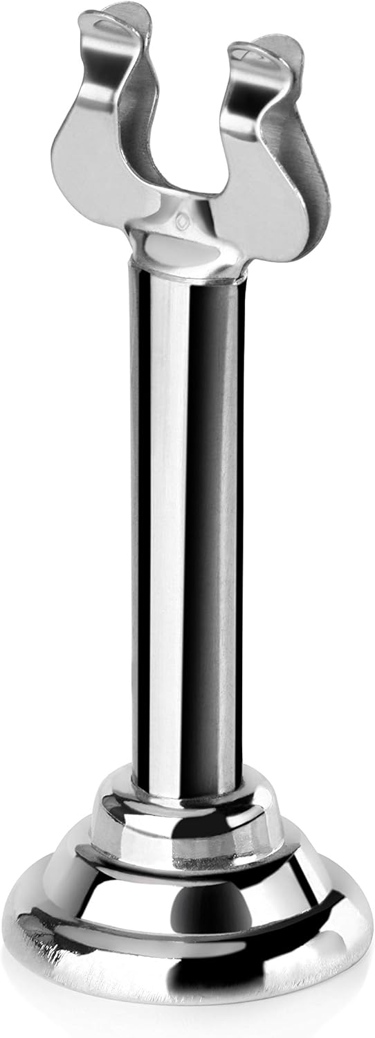 New Star Foodservice 23459 Harp Clip Style, Place Card/Table Number Holder, 3 Inch, Silver, Set of
