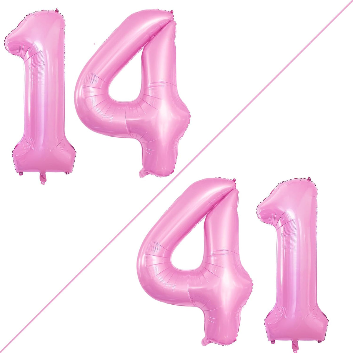 GOER Number 14 Balloons for 14th Birthday Sweet 14 Party Decorations,42 Inch Jumbo Foil Helium 41