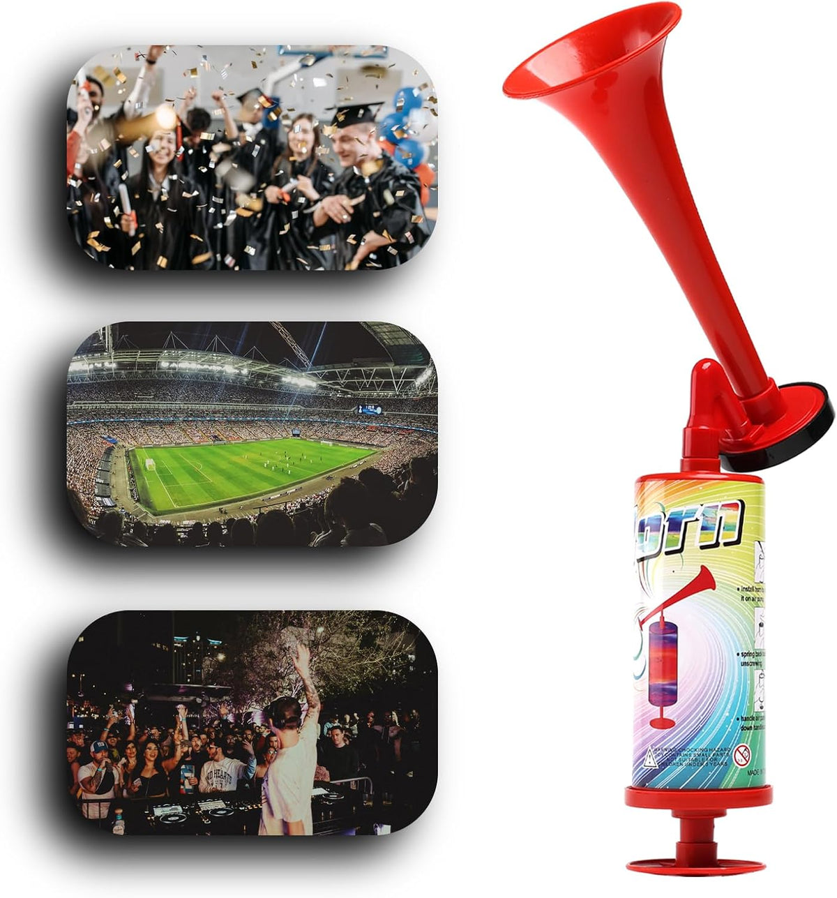 Boat Air Horn Air Horns for Safety for Wild Animals Portable Air Pump Horn Sports and Marine Signal