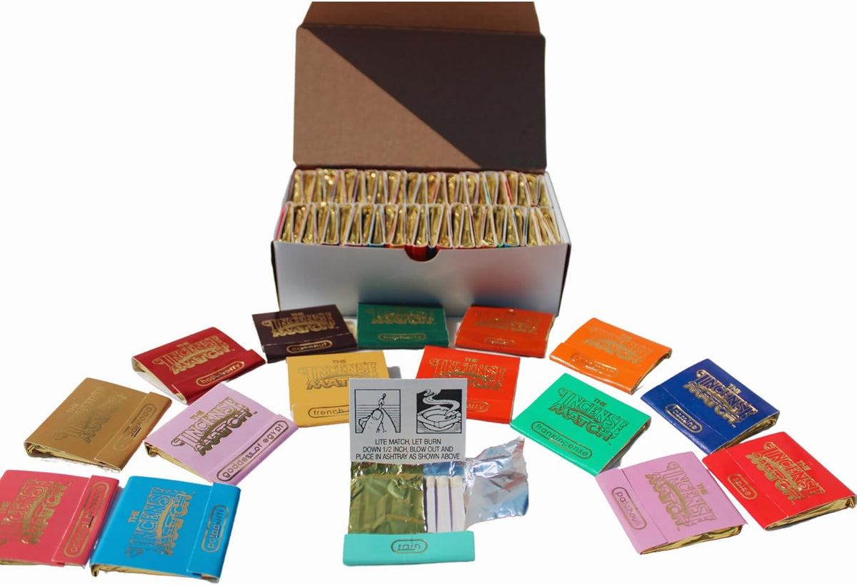 Box of 50 Incense Matches: Variety Pack - Eliminates Bathroom Odors While Adding Fragrance - 30