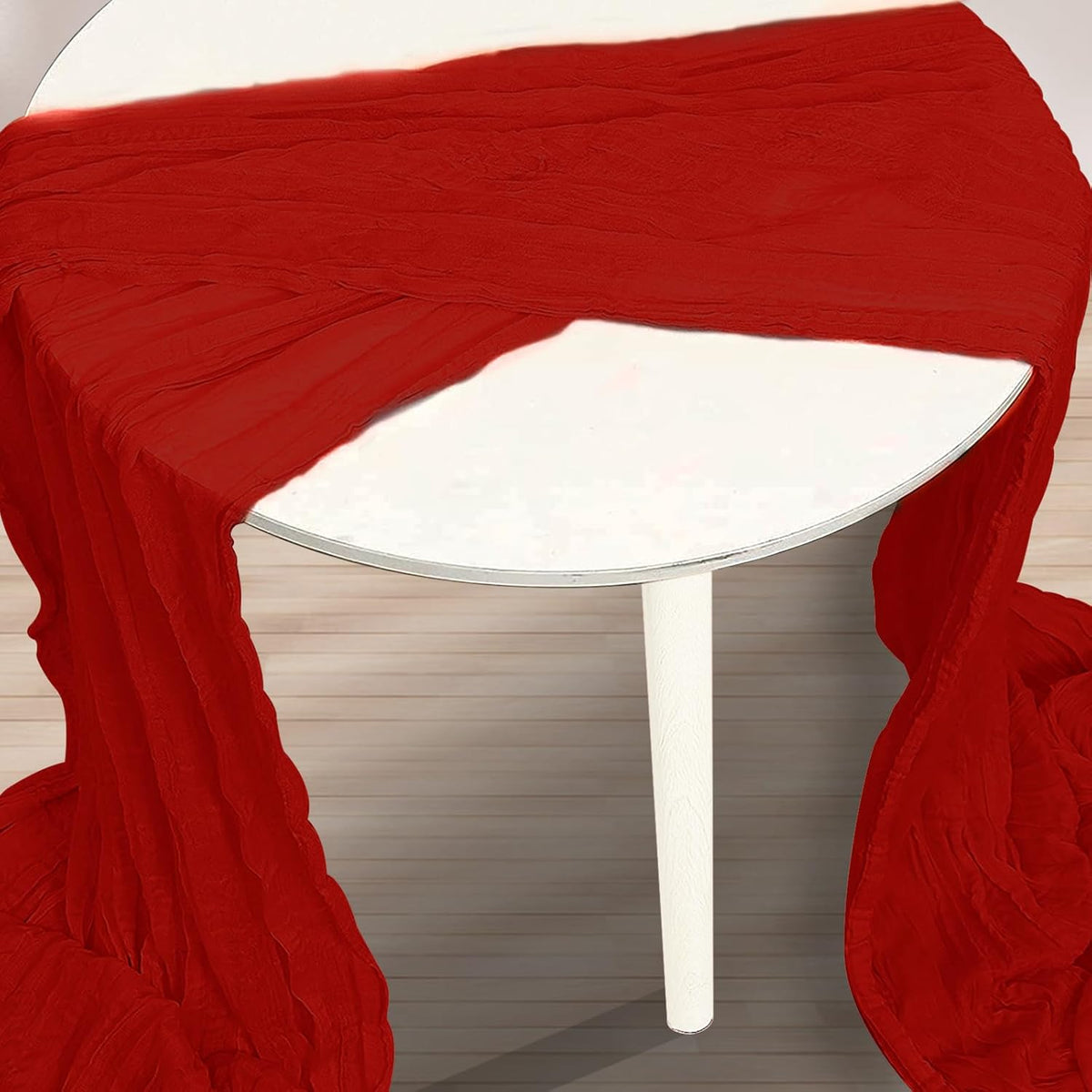 6 Pack Burgundy Cheesecloth Table Runner 35x120 Inch 10Ft Rustic Gauze Cheese Cloth Table Runner