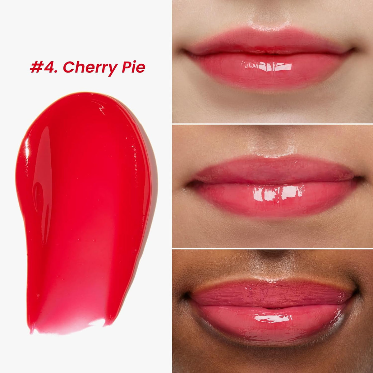 CNP Propolis Jelly Tinted Lipcerin™ - 04 Cherry Pie, Hydrating Lip Balm & Gloss with Manuka Honey +