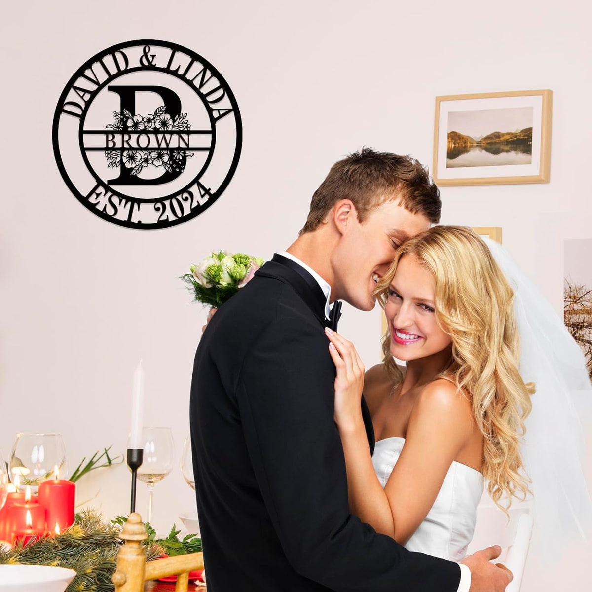 Personalized Christmas Gifts 2025 Best Housewarming Gifts Custom Metal Wedding Anniversary Sign