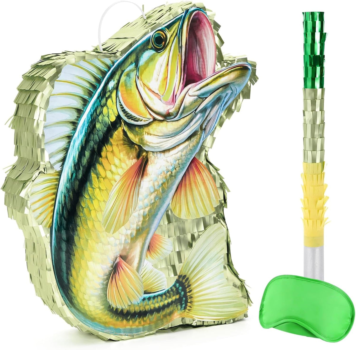 WERNNSAI Fish Piñata - Fishing Game Pinata Ocean Pinata Under the Sea for Boy Adult Party