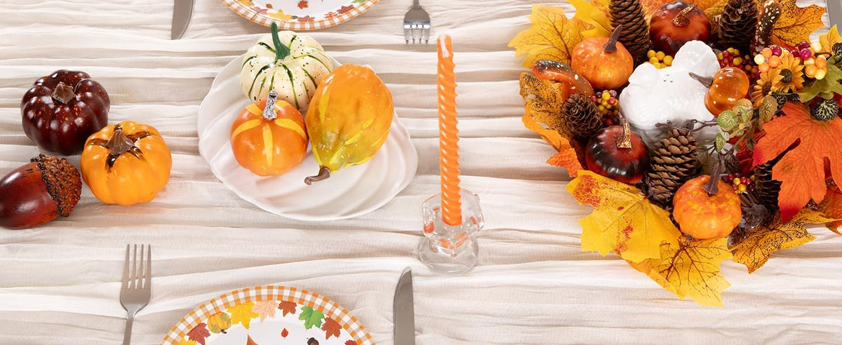 Ivory White Cheesecloth Table Runner 6 Pack Fall Table Runners Boho Gauze 120 Inches White Cheese
