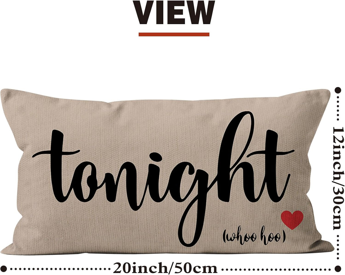 Mancheng-zi Bridal Gift,12x20 Pillow Cover,Bridal Shower Gifts,Funny Couples Reversible Linen