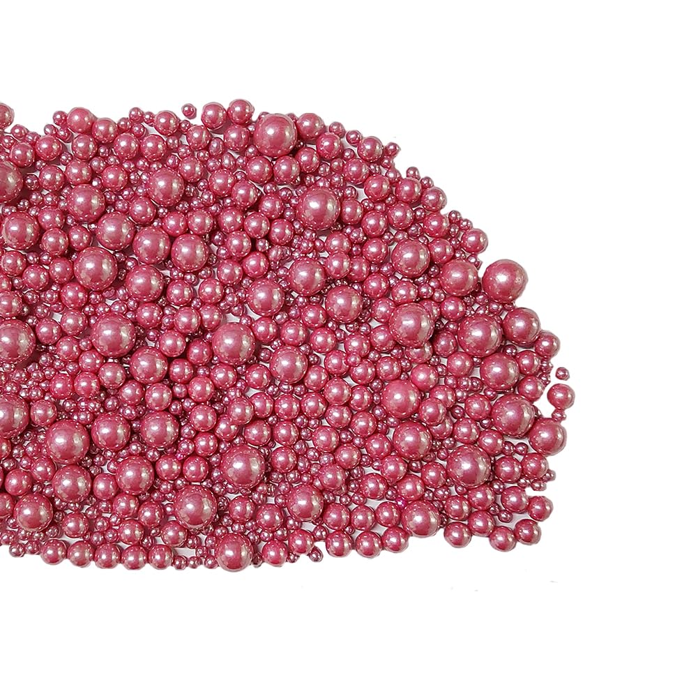Edible Rose Gold Sugar Pearls Candy Sprinkles 120G/ 4.23Ounce Baking Cake Sprinkles Cupcake and