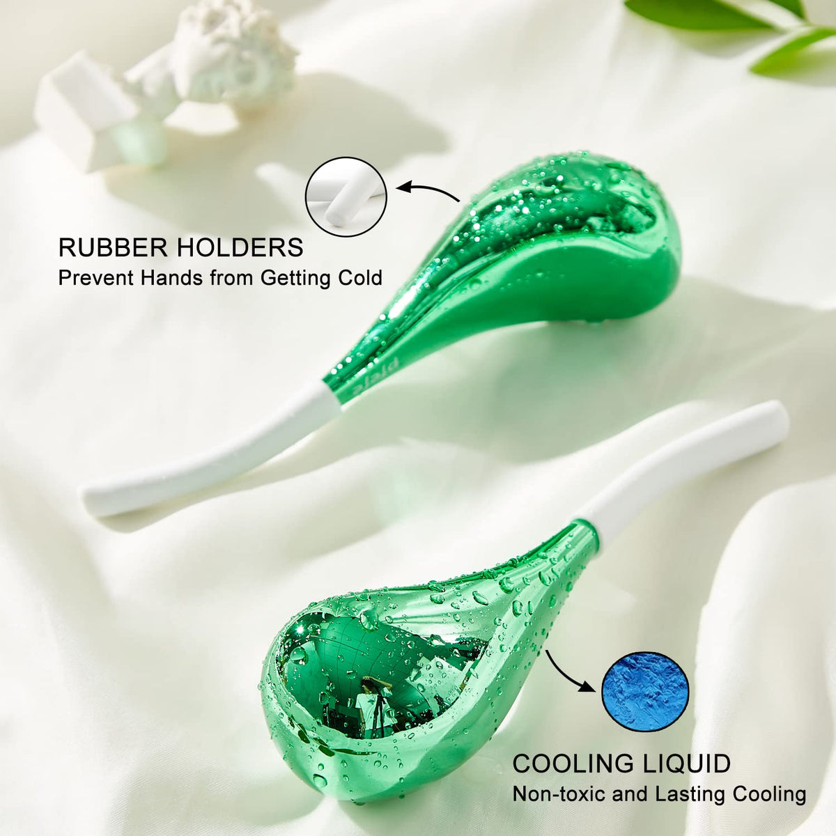 Cryo Sticks for Face, Ice Globes Cryo Globes for Facials, Esthetician Supplies Gifts, Unbreakable