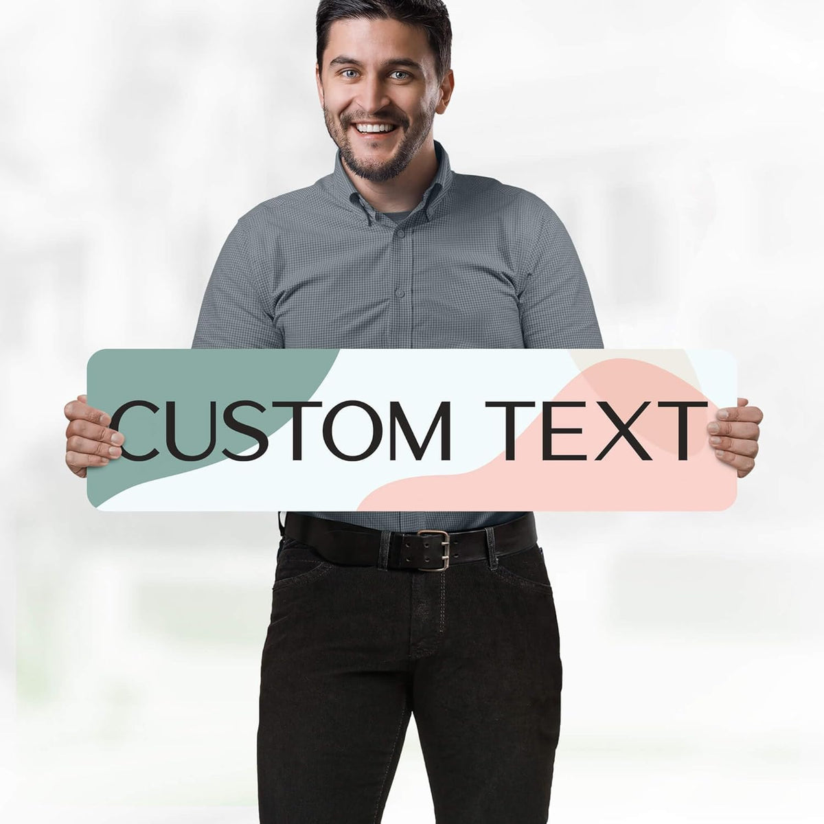 Custom Sign, Custom Street Sign, 11 Font Colors, 13 Font Styles, 4 Hole Options, 22 Sizes, 8x32