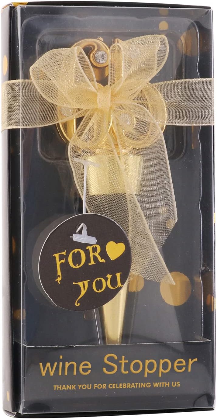 12 Pack 65th Birthday Favors For Guests 65 Years Old Wine Bottle Stoppers With Gift Box For 65th