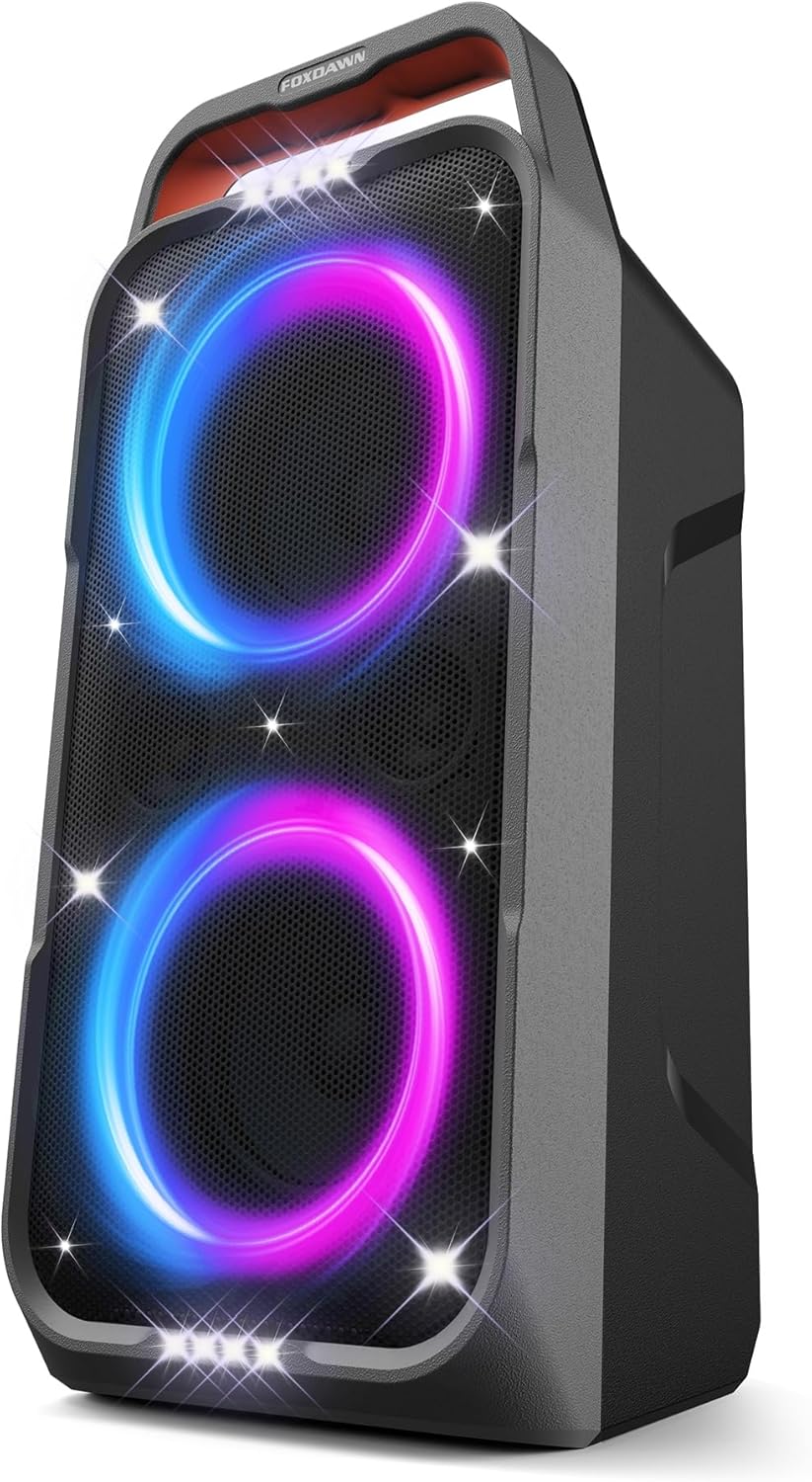 Portable Bluetooth Speaker: 240W Peak Powerful Loud Sound Deep Bass Wireless Boombox Large