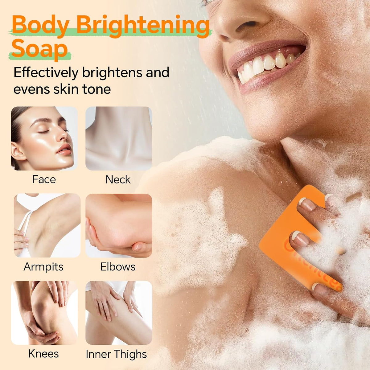 Kojic Acid and Turmeric Soap for Dark Spots Remover, Brightening, Hyperpigmentation for Face, 4oz x