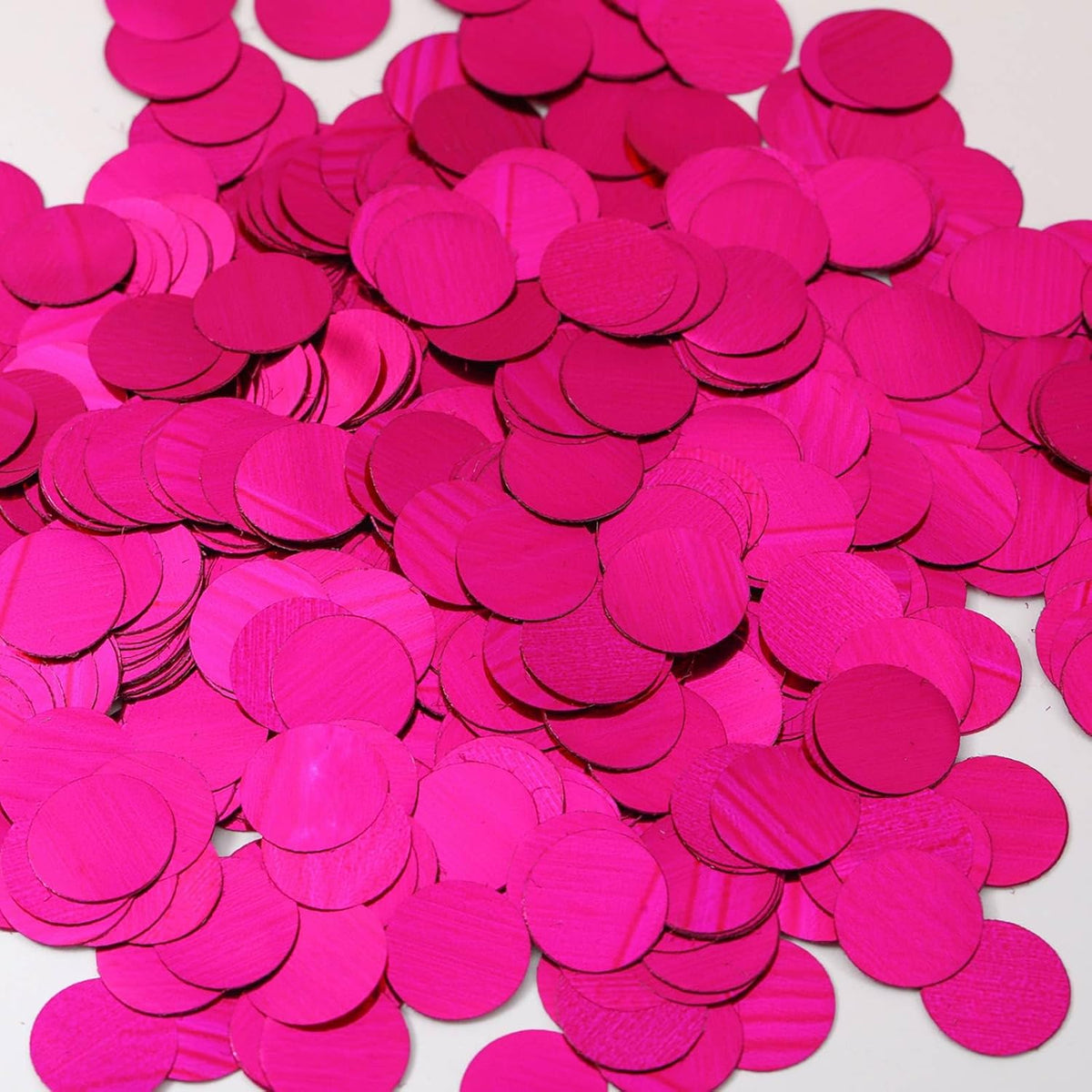 Hot Pink Confetti Balloons, 25 Pcs Thickened 12 Inch Clear Latex Balloon with Confetti Inside for