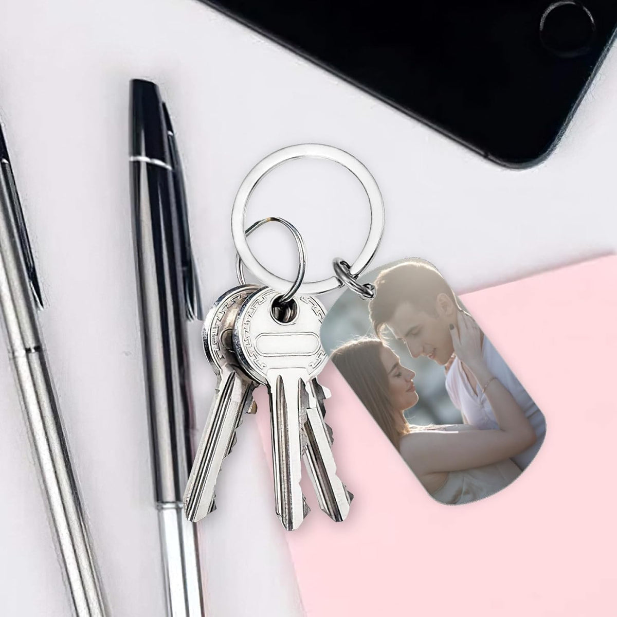 Custom Keychain, Personalized Keychain with Photo, Perfect Creative Gifts Suitable for Friend and