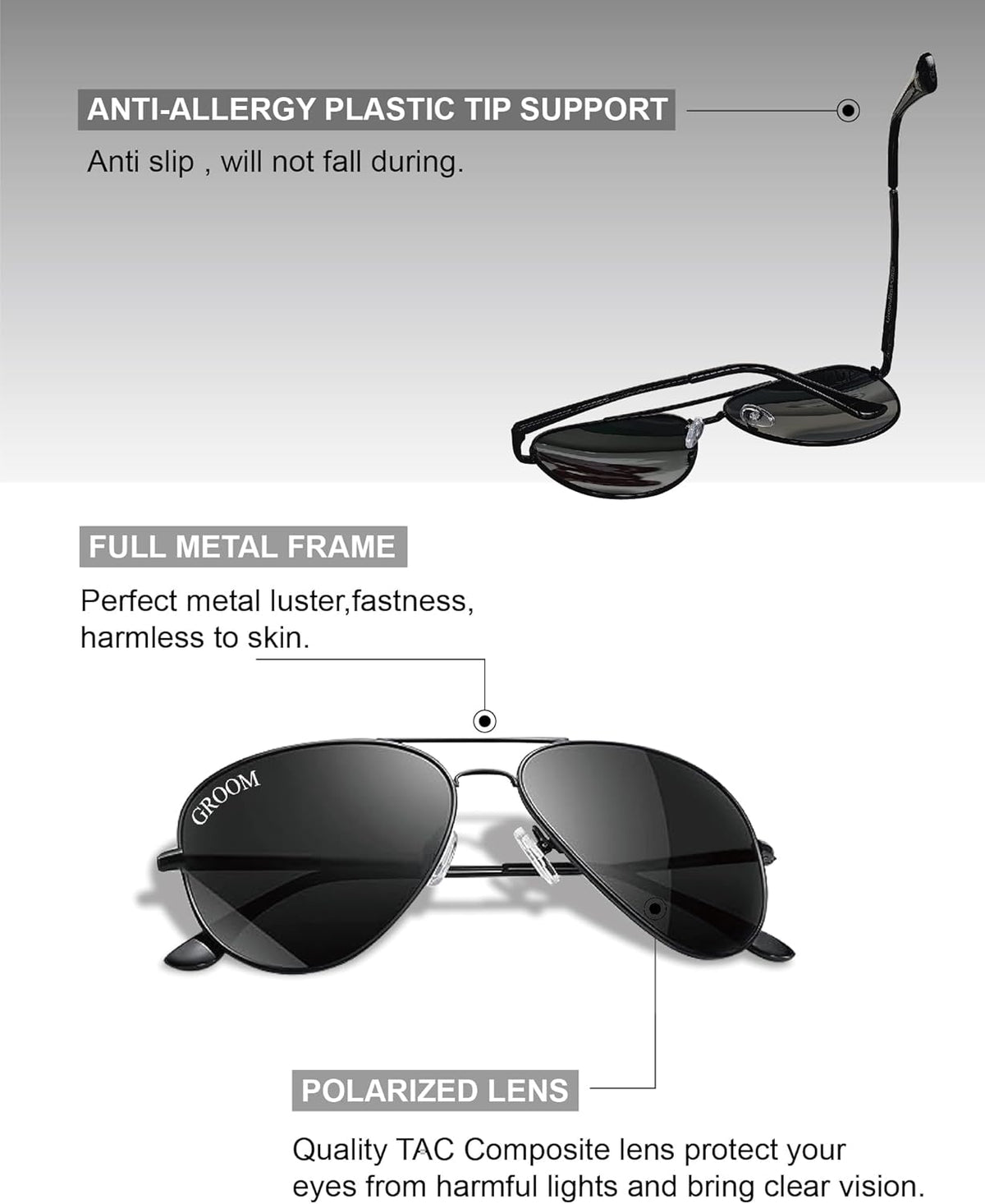 Bride and Groom Polarized Sunglasses for Wedding – UV400 Protection, Lightweight & Stylish Couple