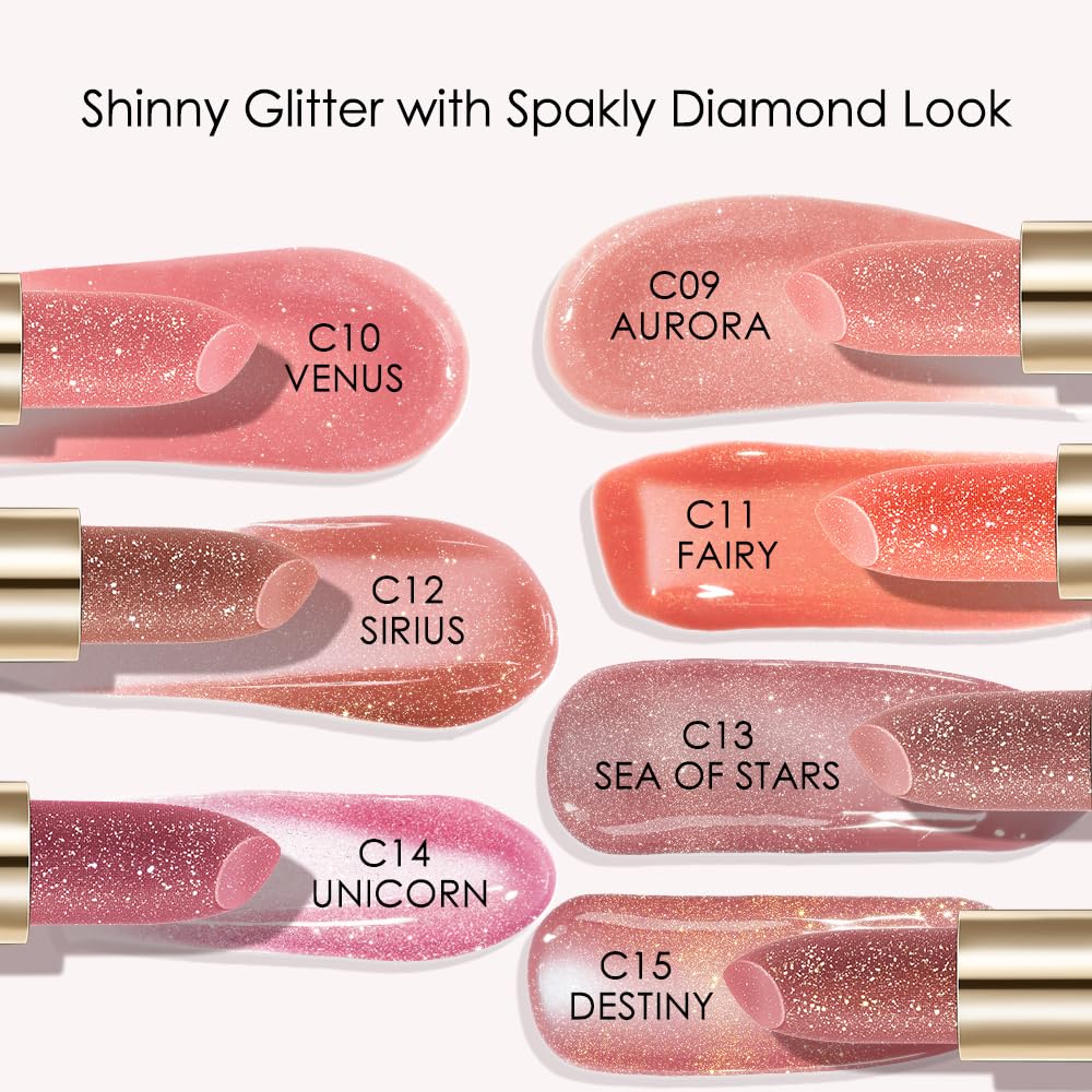 CATKIN Tinted Lip Balm Glitter Lip Stain Ultra Hydrating Lip Moistrurizer Lip Care with Vitamin E